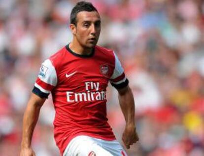 Cazorla, en un partido con el Arsenal