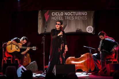 Un momento del concierto de Martirio.