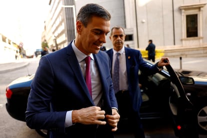 Pedro Sánchez, el viernes en Madrid.