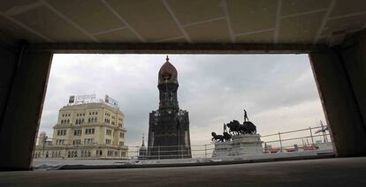 Obras a principio de noviembre de la zona de restaurante en la séptima planta.