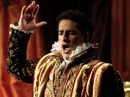 Juan Diego Flórez, el pasado 28 de marzo en Callao, Perú, cuando interpretó por primera vez el papel de duque de Mantua de <i>Rigoletto.</i>