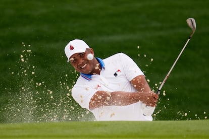 Jhonattan Vegas, este viernes en Quail Hollow.
