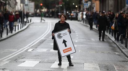 Inés Sabanés, concejal del Ayuntamiento de Madrid por Más Madrid e impulsora durante el anterior mandato de la zona de bajas emisiones Madrid Central.