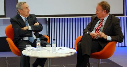 José María Martín Quemada, a la izquierda, y Roger Loppacher.