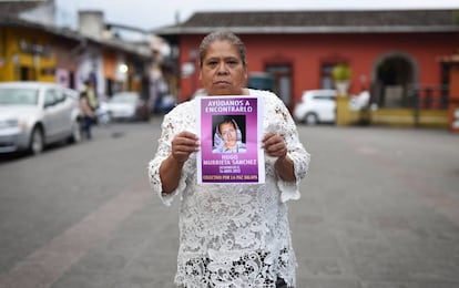 María do Carmen Sánchez em Coatepec.