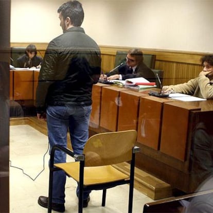 Xavier Rezola, al inicio del juicio en la Audiencia Nacional