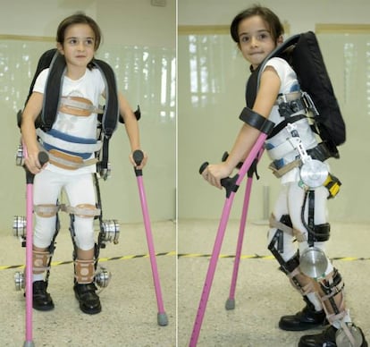 The ATLAS 2020 exoskeleton in action.