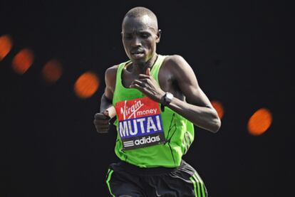 Mutai, durante la carrera
