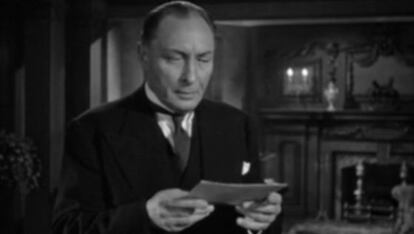 Lionel Atwill como James Moriarty.