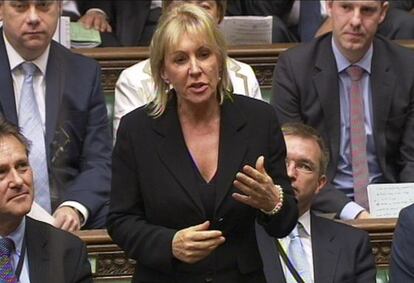 La diputada conservadora Nadine Dorries.