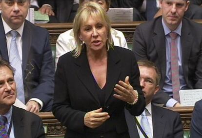 La diputada conservadora Nadine Dorries. 