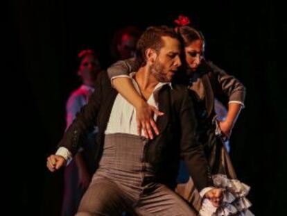 Manuel Liñán y La Moneta en pleno baile del espectáculo 'Duende'.