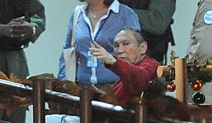 Noriega is taken to a Panamanian prison in December 2011.