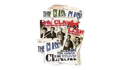 Póster de un concierto de The Clash en Madrid, cuyo promotor fue Gay Mercader.