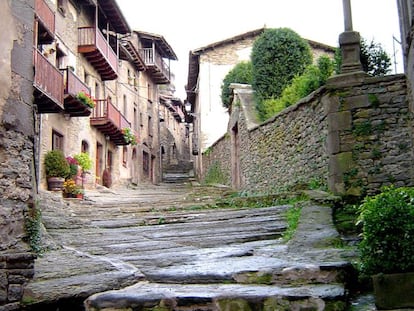 Carrer medieval de Rupit.