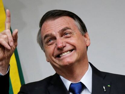 Bolsonaro, no dia 10 de julho em Brasília. 