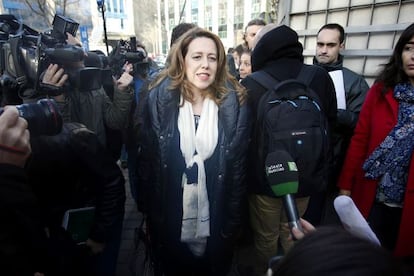 La directora de la Agencia Estatal Antidopaje, Ana Muñoz, en el juzgado de la Operación Puerto