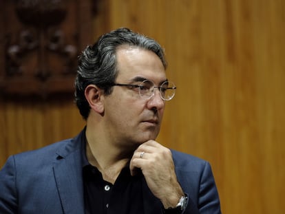 El escritor Juan Gabriel Vásquez, en septiembre de 2021.