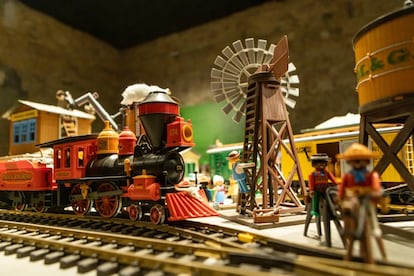 Uno de los dioramas de la exposición de Playmobil '¡Clicks!'.