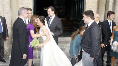 Boda del hijo de Alberto Ruiz Gallardón en 2012 en Santiago de Compostela.  
 
 