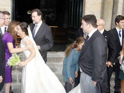 Boda del hijo de Alberto Ruiz Gallardón en 2012 en Santiago de Compostela.  
 
 