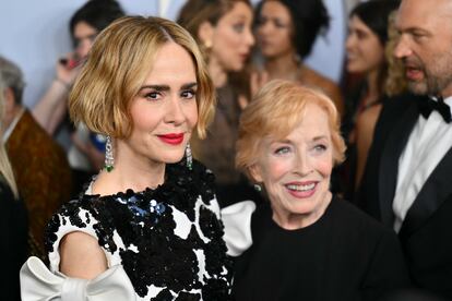 Sarah Paulson y su pareja la también actriz Holland Taylor.