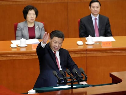 El presidente chino, Xi Jinping, durante un discurso en Pek&iacute;n el pasado 11 de noviembre. 