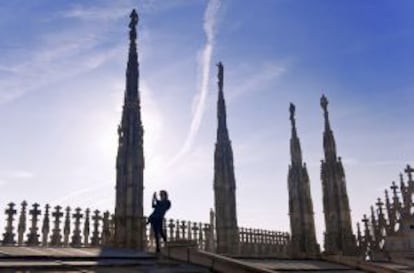 La cubierta transitable del Duomo milanés.