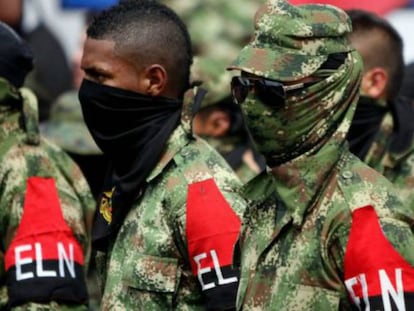 Miembros de la guerrilla del Ejército de Liberación Nacional (ELN).