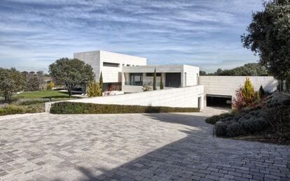 Foto promocional de una propiedad en la exclusiva urbanización La Finca, en Pozuelo (Madrid).