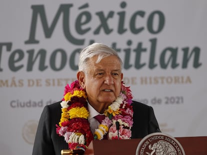 El presidente Andrés Manuel López Obrador, en mayo.