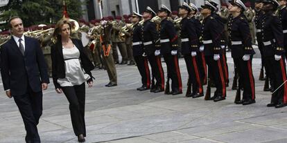 Carme Chacón amb José Antonio Alonso en una imatge del 2008.