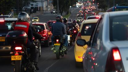 Tráfico en Bogotá, Colombia, el 30 de agosto de 2024.