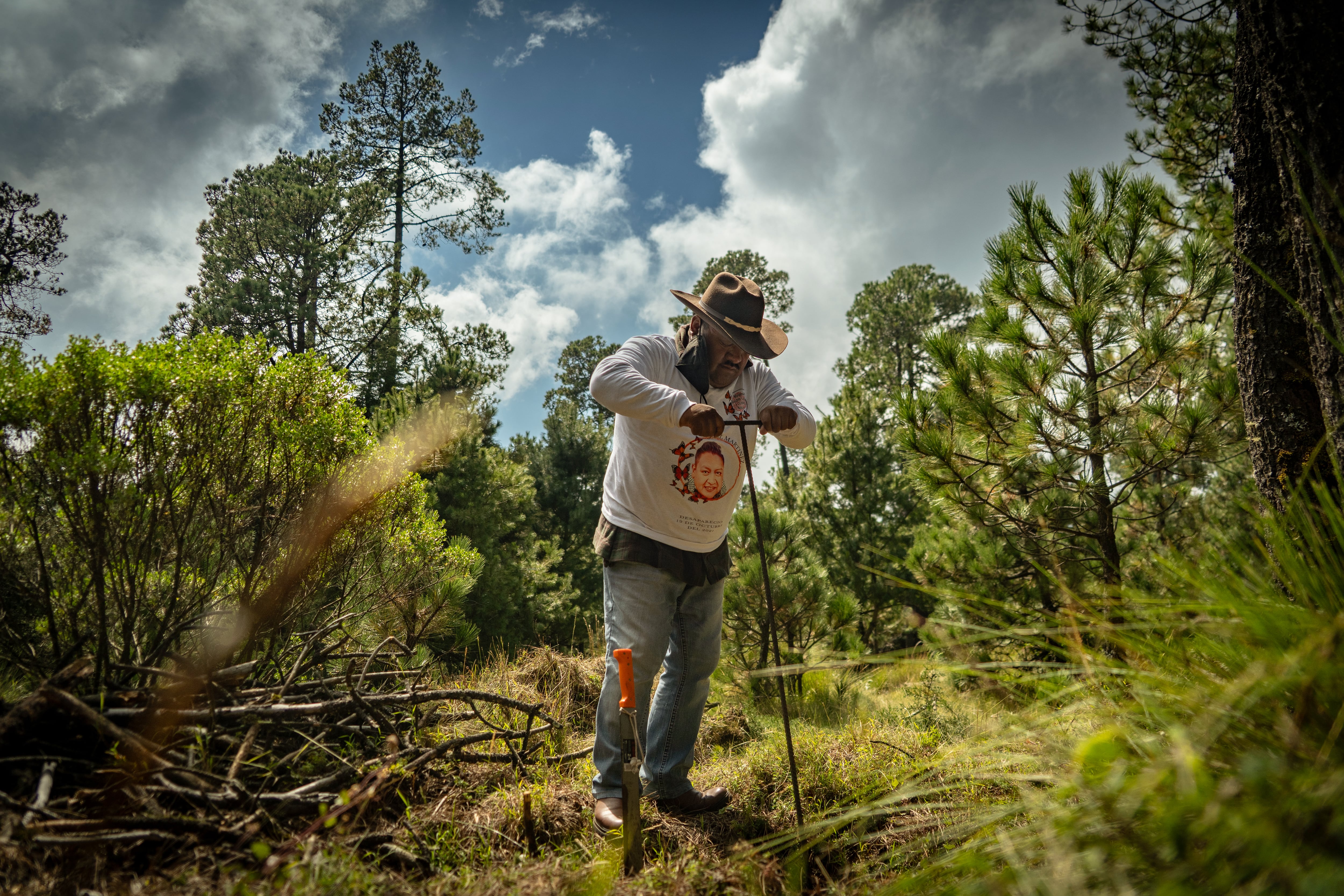 Brigada de búsqueda en el Ajusco, Ciudad de México, en octubre de 2025. 