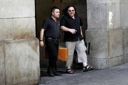 Rafael Metlikoviez, a la izquierda, y Xavier Theros, en Barcelona.