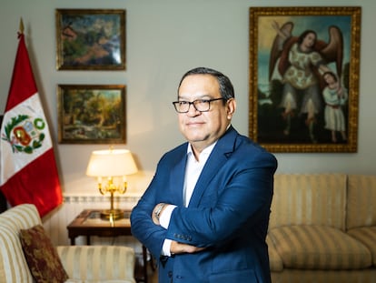 Alberto Otárola, presidente del Consejo de Ministros de Perú, en Madrid, en junio de 2023.
