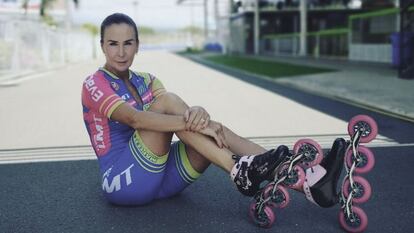 Luz Mery Tristán, campeona mundial de patinaje, en una foto compartida en redes sociales.