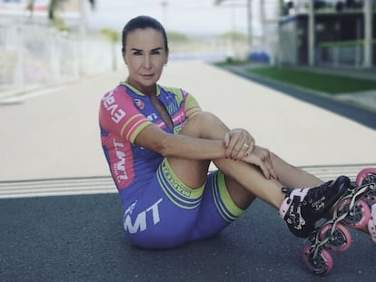 Luz Mery Tristán, campeona mundial de patinaje, en una foto compartida en redes sociales.