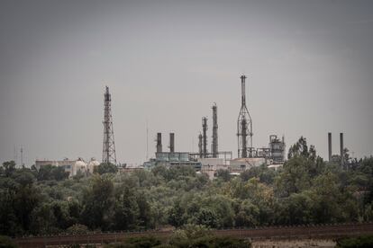 Vista de la Refinería de Petróleos Mexicanos (PEMEX), en Tula, Hidalgo, el 27 de mayo de 2022.