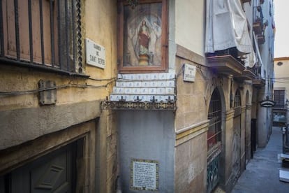 Capella dedicada a Santa Eulàlia al carrer de Sant Sever.