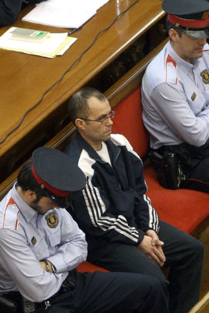 Pedro Jiménez, durante el juicio en la Audiencia de Barcelona.