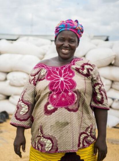 Mariam Sawadogo, presidenta de la Uneriz.