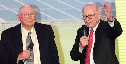 Charlie Munger y Warren Buffett.