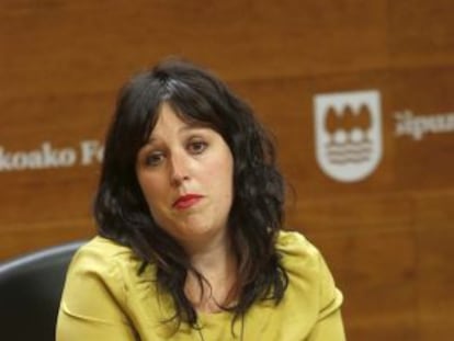 Larraitz Ugarte, portavoz de la Diputación de Gipuzkoa.