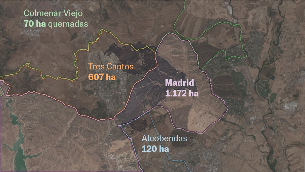 Anatomía de un incendio mortal: Madrid usa un satélite para analizar el fuego que devoró la vida de Mircea y 1.969 hectáreas este verano