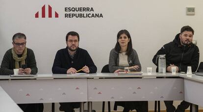 Reunión del Consell Nacional de Esquerra Republicana el pasado 30 de diciembre.