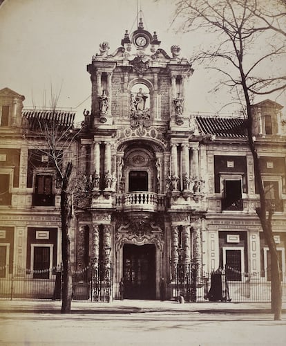 Portada del Palacio de San Telmo, Sevilla.