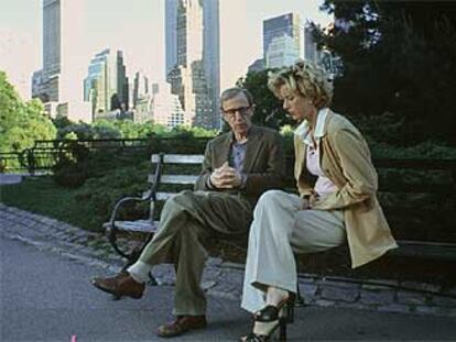 El actor y director de cine Woody Allen, en Central Park.