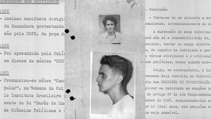 Extractos de la investigación contra Caetano Veloso durante la dictadura militar.