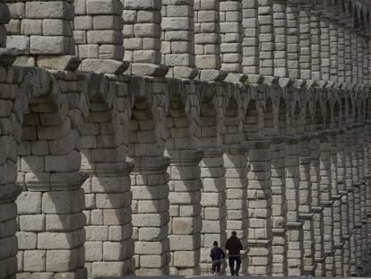 Los arcos del acueducto de Segovia.